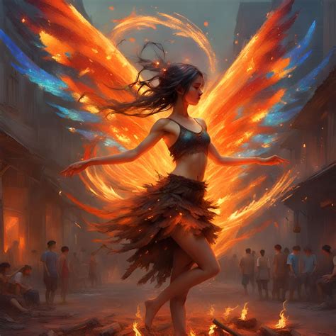 Fire Faerie: 5 - AI Generated Artwork - NightCafe Creator