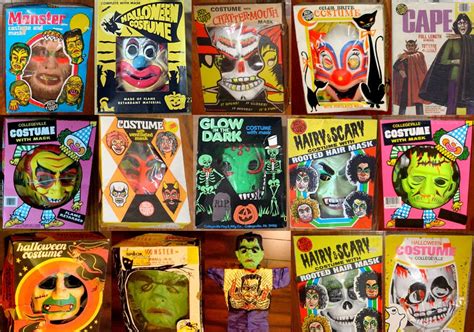 Assorted Vintage Plastic Halloween Masks | Blood Curdling Blog of ...