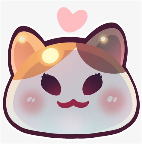 A Pair Of Fat Cat Emojis In The Slime Rancher Style - Transparent ...