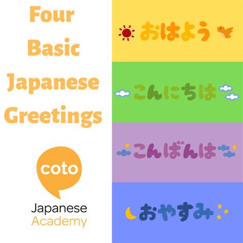 Greetings in Japanese: 4 basic ways to use during the day