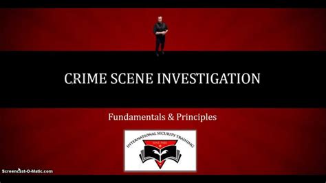 CSI Certification Online | Crime Scene Investigation Course | Training ...