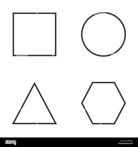 2d geometric shapes Black and White Stock Photos & Images - Alamy