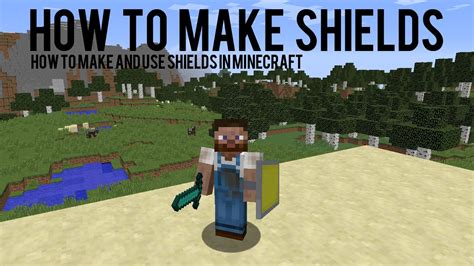 How To Make And Add Colours To Shields In Minecraft 1.9 - 15w38b - YouTube