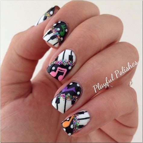 25 Coolest Music Note Nail Designs You'll Love – NailDesignCode