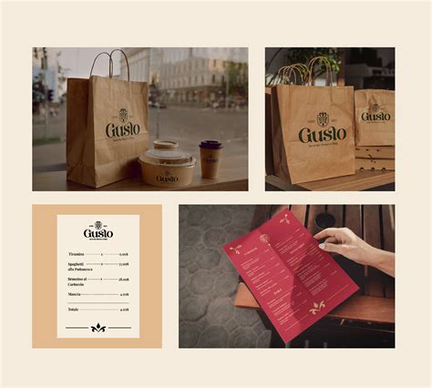 Gusto Italian restaurant :: Behance