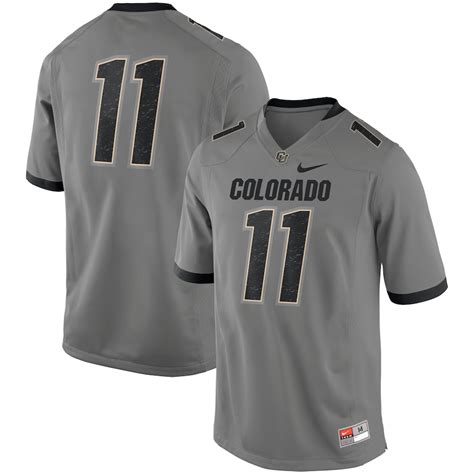 Colorado Buffaloes Nike 2018 Game Football Jersey – Gray