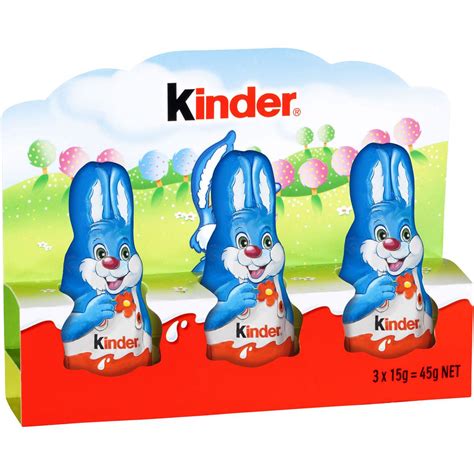 Kinder Easter Bunny Milk Chocolate 3 Pack | Woolworths