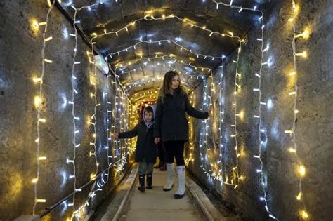 Charlestown tunnel of Christmas lights returns with giant snow globe for 2022 - Cornwall Live