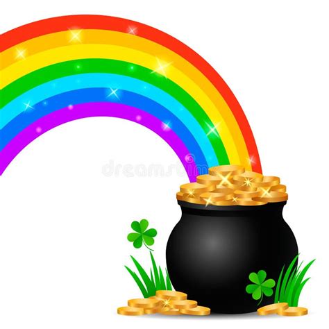 Pot Of Gold Rainbow Clip Art