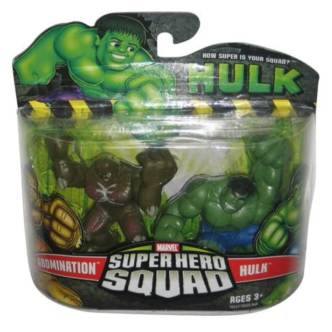 Marvel Super Hero Squad Incredible Hulk vs Abomination Figure Set ...