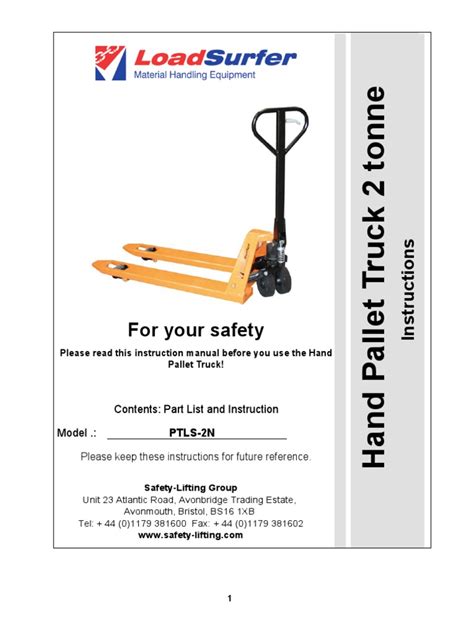 Handpallet Manual | PDF | Pallet | Truck