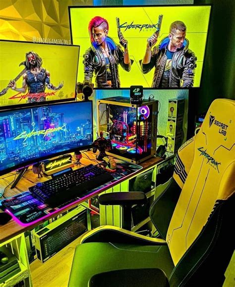 Cyberpunk Gaming Room