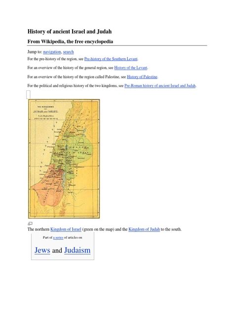 History of Ancient Israel and Judah | PDF | Kingdom Of Judah | Jews