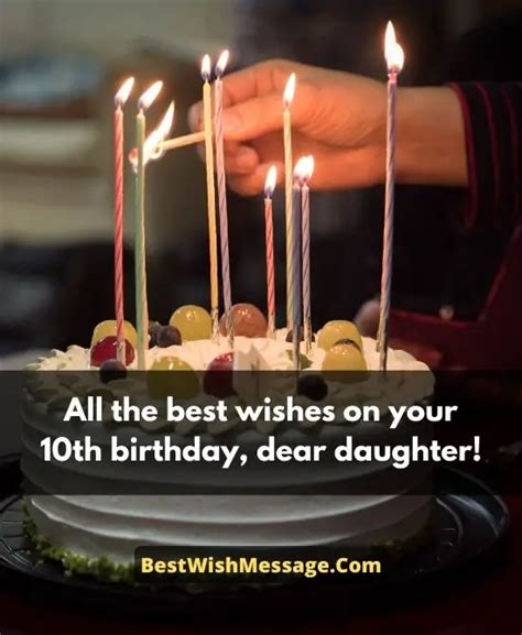 10th Birthday Wishes for Daughter | Turning 10 Wishes