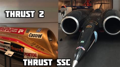 Thrust SSC and Thrust 2 - World Land Speed record holders - walkaround - YouTube