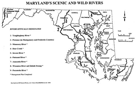 Maryland Streams And Rivers Map