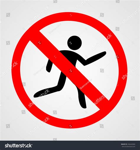 No Exit Sign Vector Illustration Stock Vector (Royalty Free) 246442060 | Shutterstock