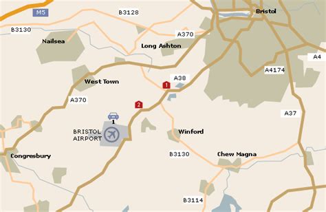 Bristol Airport Map