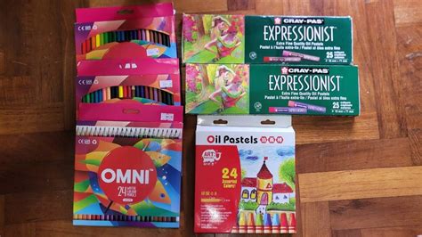 [ALL] Brand New Oil Pastels and Colour Pencils, Hobbies & Toys, Stationery & Craft, Stationery ...