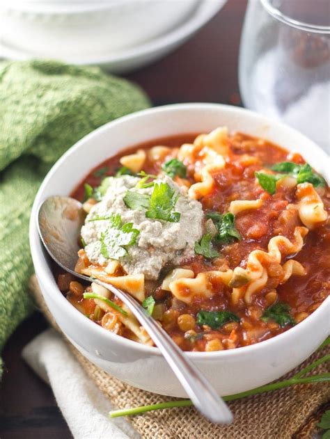 Slow Cooker Vegan Lasagna Soup - Connoisseurus Veg