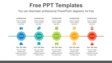 Download Timeline Circle Brain Powerpoint Infographic Template