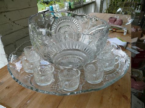 Smith Glass Co. Pinwheel and Stars Punch Bowl by WeLoveCookbooks