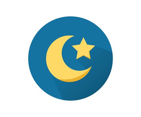 Islamic Stars And Moon Flat Vector Symbol 21987393 Vector Art at Vecteezy