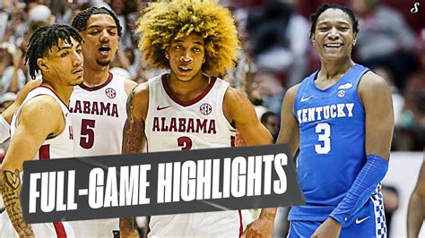 No.5 Kentucky Takes On Alabama At Home | Full-Game Highlights - Win Big ...