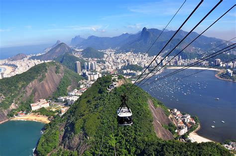Sugarloaf Mountain Cable Car in Brazil