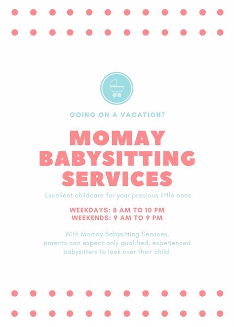 Customize 17+ Babysitting Flyers Templates Online - Canva