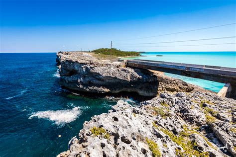 The Glass Window Bridge on Eleuthera Island Bahamas