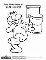 Elmo Potty Coloring Pages 2025 sketch template
