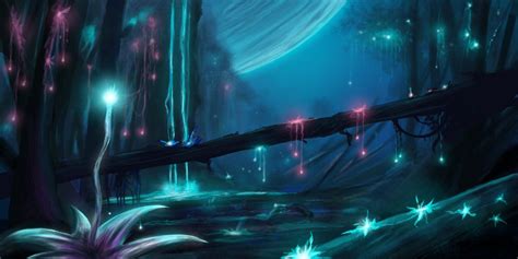 avatar pandora night scene - Google Search | Fantasy landscape, Avatar ...