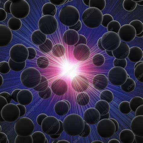 Big Bang with dark matter particles, illustration - Stock Image - C041 ...