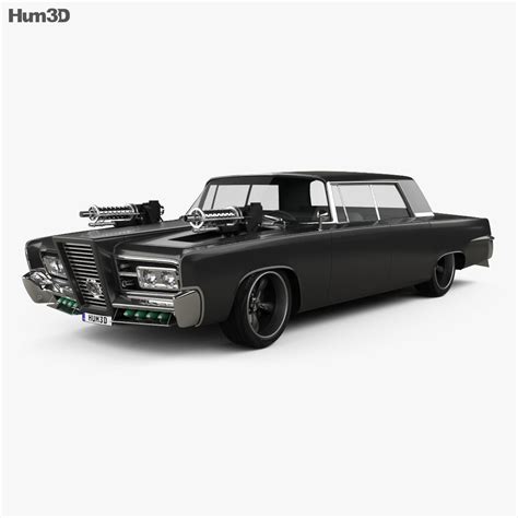 Chrysler Imperial Crown Green Hornet Black Beauty 1965 3D model - Vehicles on Hum3D