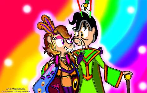 A Bug's Life - Humanized Manny X Gypsy (Redesign) by MagicalHyena-FanArt on DeviantArt