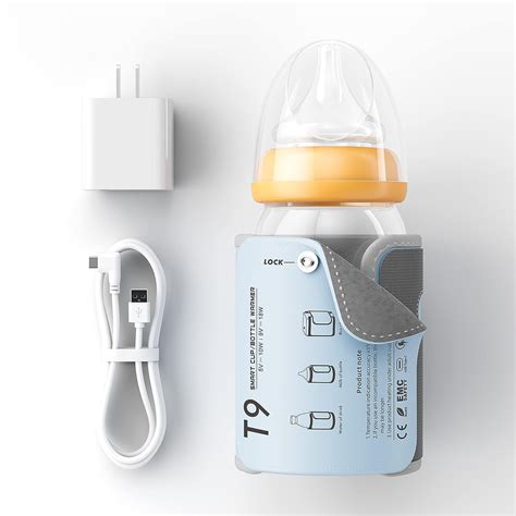 Portable Baby Bottle Warmer with Temperature Control and Display, 18W ...