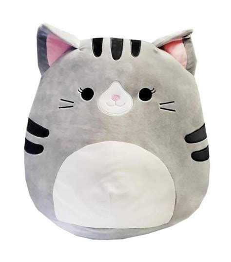 Squishmallow 8 Inch Plush | Tally the Grey Cat