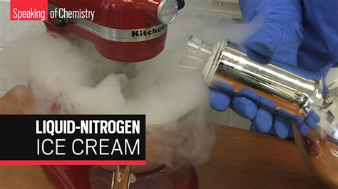 Making liquid-nitrogen ice cream safely