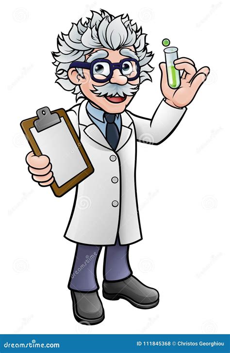 Cartoon Mad Scientist With Speech Bubble Royalty-Free Stock Image ...