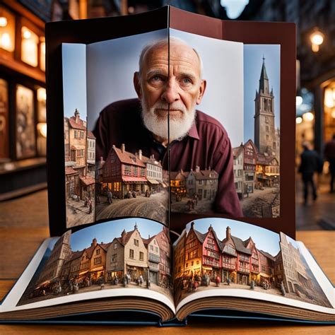 a wonderful magic pop up book of a old town and markets ,would come to life from a magical ...