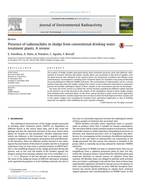 (PDF) Introduction and impact of radioisotopes in the environment due to NORM industries