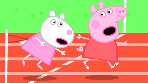 Who Runs Faster? Peppa Pig or Suzy Sheep? | Family Kids Cartoon - YouTube