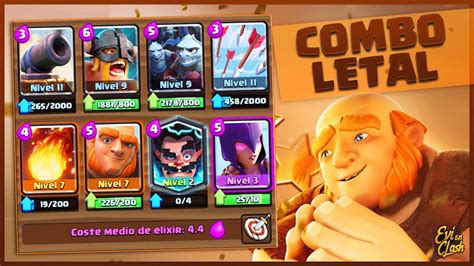 MEJOR COMBO PARA SUBIR EN ARENA 10 CON GIGANTE Y BRUJA | CLASH ROYALE ...