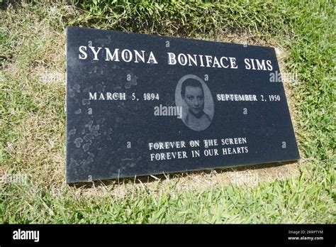 North Hollywood, California, USA 7th September 2023 Actress Symona Boniface Grave in Section H ...