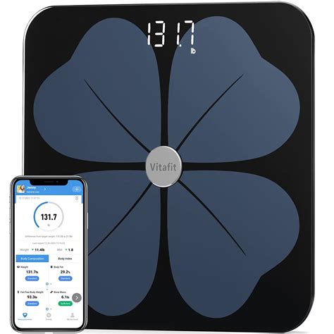 Buy Vitafit Body Fat Scales, Smart Scales for Body Weight with BMI Digital Bathroom Weighing ...
