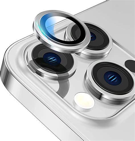 iPhone 14 Pro Camera Lens Protector Metal Rings (Silver)