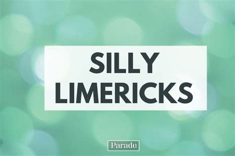 75 Funny Limericks - Limerick Examples You'll Love | Limerick funny ...