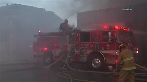 Fire in downtown LA pallet yard engulfs six buildings - MyNewsLA.com