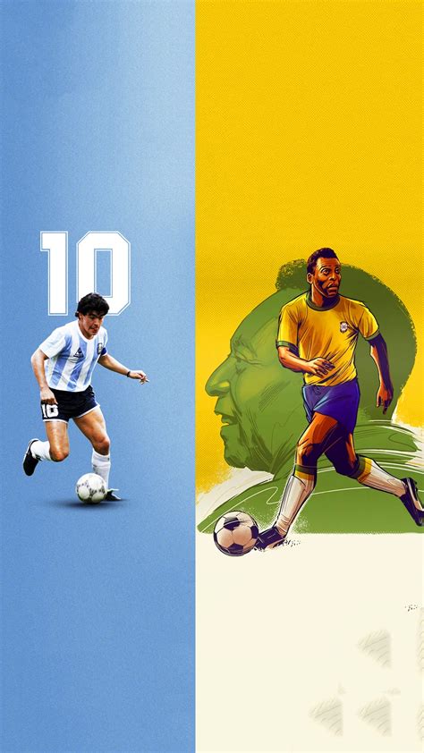 Pele And Maradona Wallpapers - TubeWP